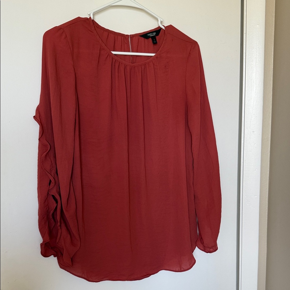 Simply Vera Vera Wang Rust Blouse